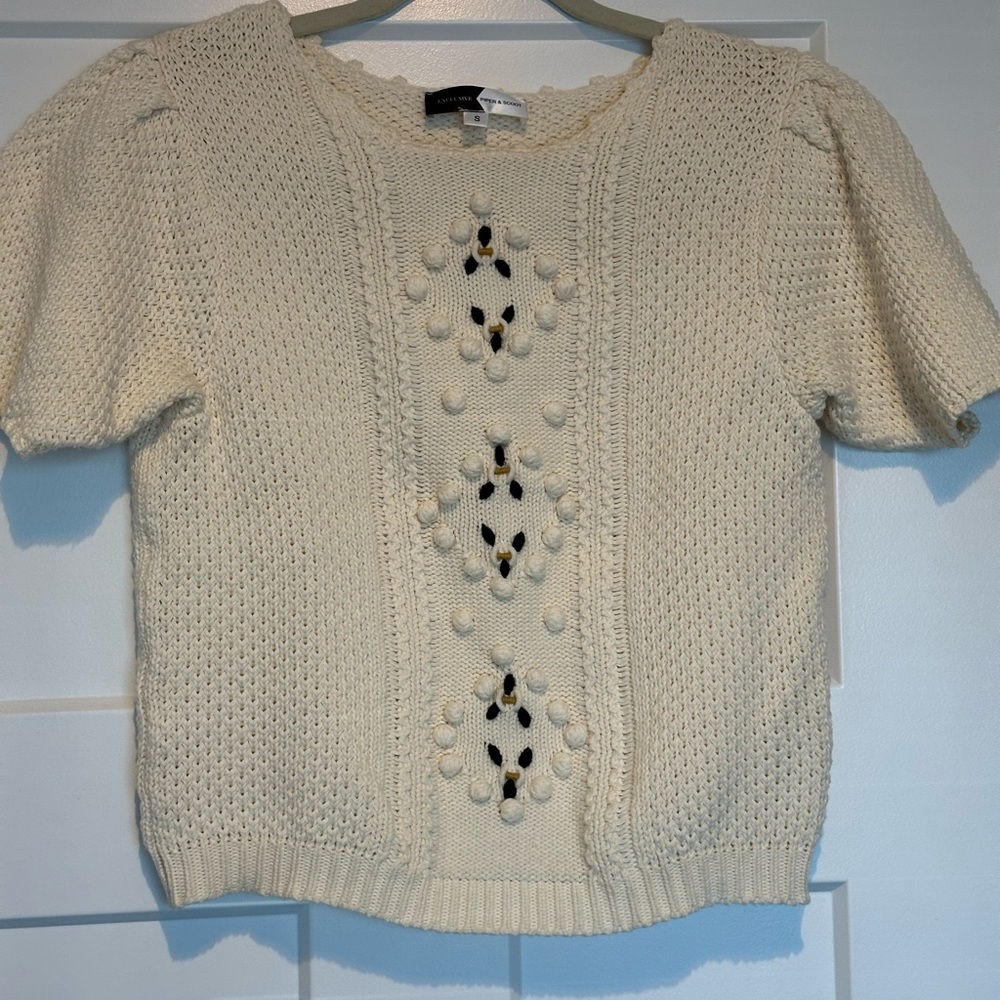 Women's Cream Knit Sweater